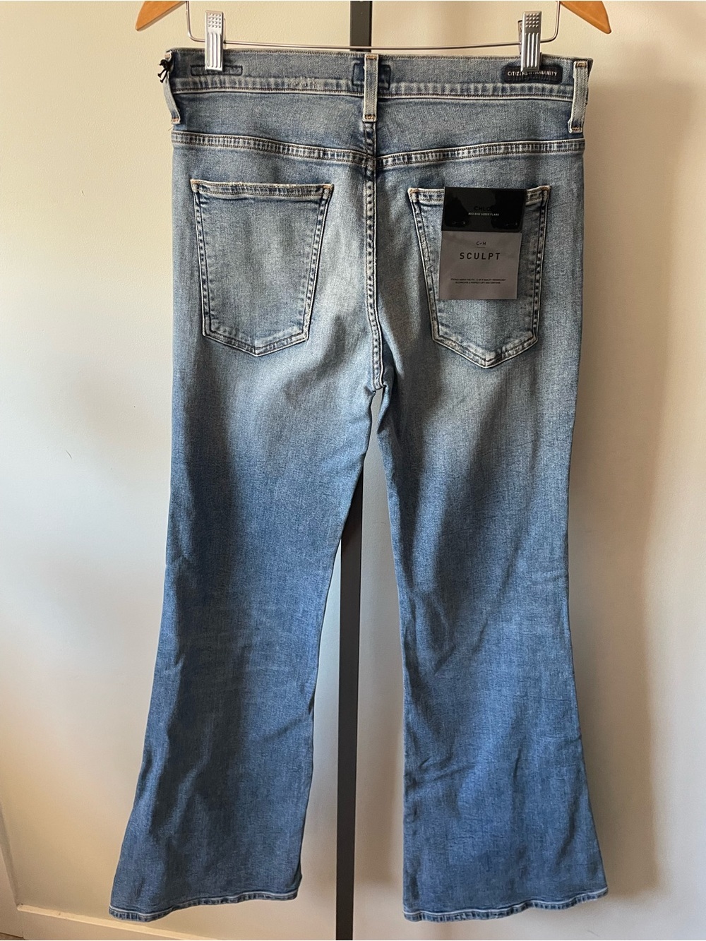 Citizens Of Humanity Chloe Mid Rise Super Flare Denim Jeans Size 31 NWT - Picture 3 of 10